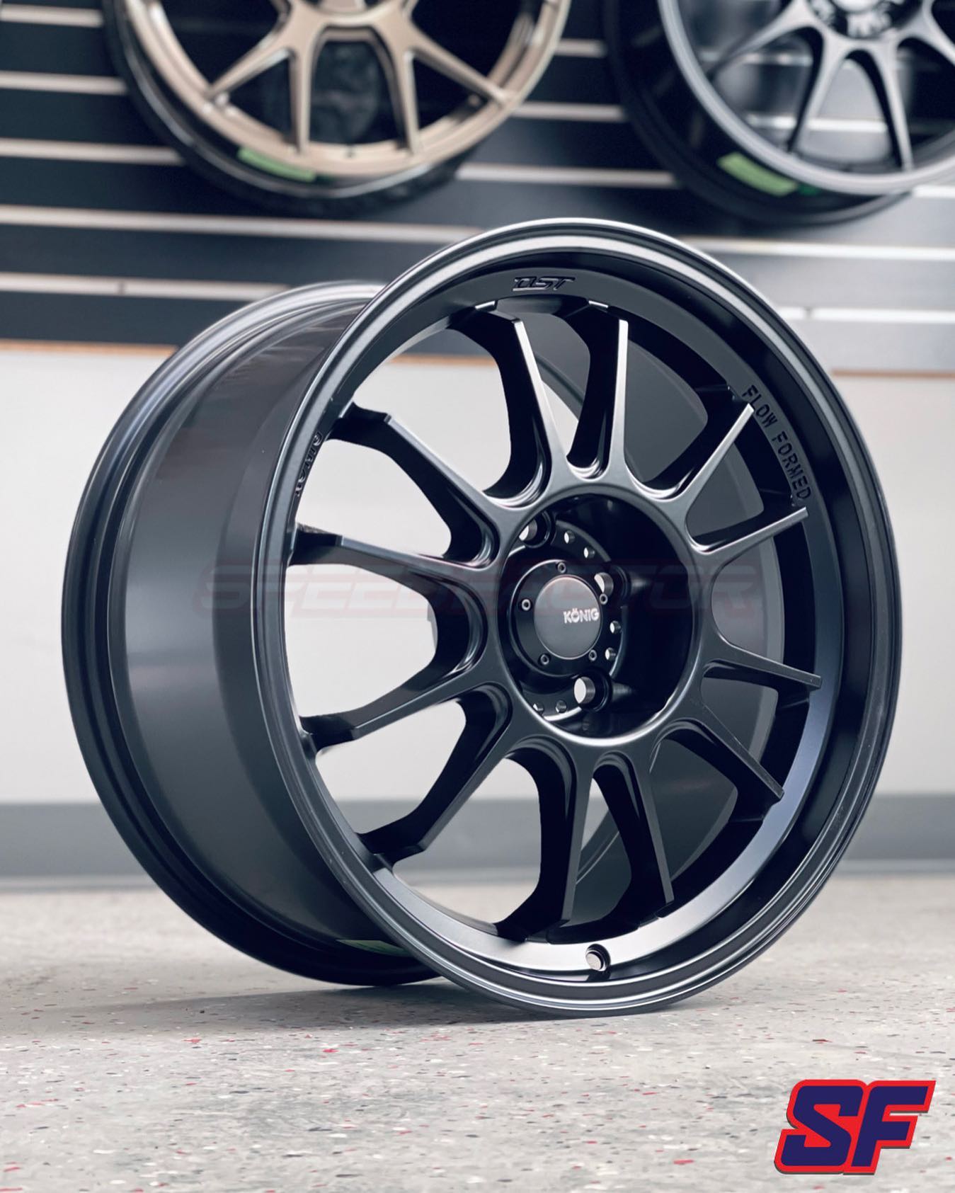 KONIG HYPERGRAM 17x9 +40 5x114.3 MATTE BLACK