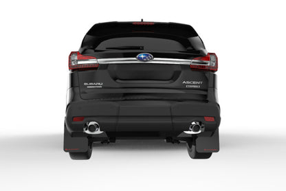 Rally Armor 18-25 Subaru Ascent Black UR Mud Flap w/White Logo