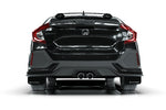 Rally Armor 17-21 Honda Civic Sport & Touring (Hatch) Black UR Mud Flap w/ White Logo