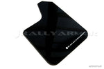 Rally Armor Universal Fit (No Hardware) Black UR Mud Flap w/ White Logo