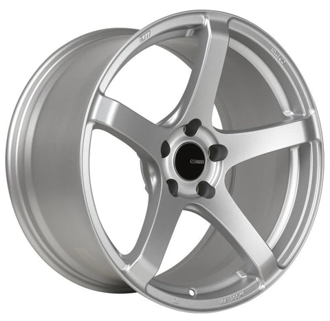 Enkei Kojin 18x8 40mm Offset 5x114.3 Bolt Pattern 72.6mm Bore Dia Matte Silver Wheel