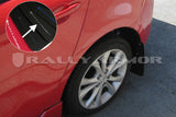Rally Armor 10-13 Mazda3/Speed3 Black UR Mud Flap w/ Silver Logo