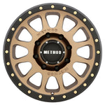 Method MR305 NV HD 18x9 +18mm Offset 8x180 130.81mm CB Method Bronze/Black Street Loc Wheel