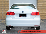 AWE Tuning Mk6 Jetta 2.5L Track Edition Exhaust - Diamond Black Tips