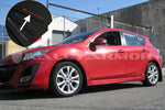 Rally Armor 10-13 Mazda3/Speed3 Black UR Mud Flap w/ Red Logo