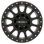 Method MR305 NV HD 17x8.5 0mm Offset 8x180 130.81mm CB Matte Black Wheel