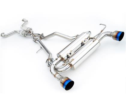 Invidia 09+ FX35 2/4WD Gemini Single Layer Titanium Tip Cat-back Exhaust