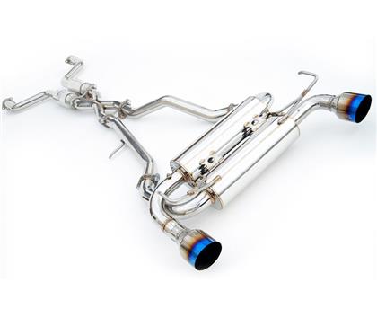 Invidia 09+ FX35 2/4WD Gemini Rolled Stainless Steel Tip Cat-back Exhaust