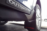 Rally Armor 15-19 Subaru Outback Black UR Mud Flap w/ Silver Logo