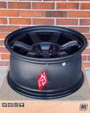 VOLK RACING TE37 LARGE PCD PROGRESSIVE 18X9 +0 6x139.7 MATTE BLACK
