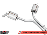 AWE Tuning Audi B9 SQ5 Non-Resonated Touring Edition Cat-Back Exhaust - No Tips (Turn Downs)