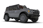 Rally Armor 21-22 Ford Bronco (Plstc Bmpr + RB - NO Rptr/Sprt) Blk Mud Flap w/Area Blue Logo