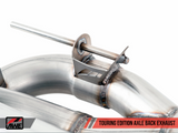 AWE Tuning BMW F3X 340i Touring Edition Axle-Back Exhaust - Chrome Silver Tips (90mm)