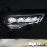 AlphaRex 14-21 Toyota 4Runner NOVA-Series LED Projector Headlights Black
