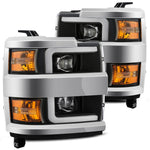 AlphaRex 15-19 Chevrolet Silverado 2500HD/3500HD PRO-Series Projector Headlights Black