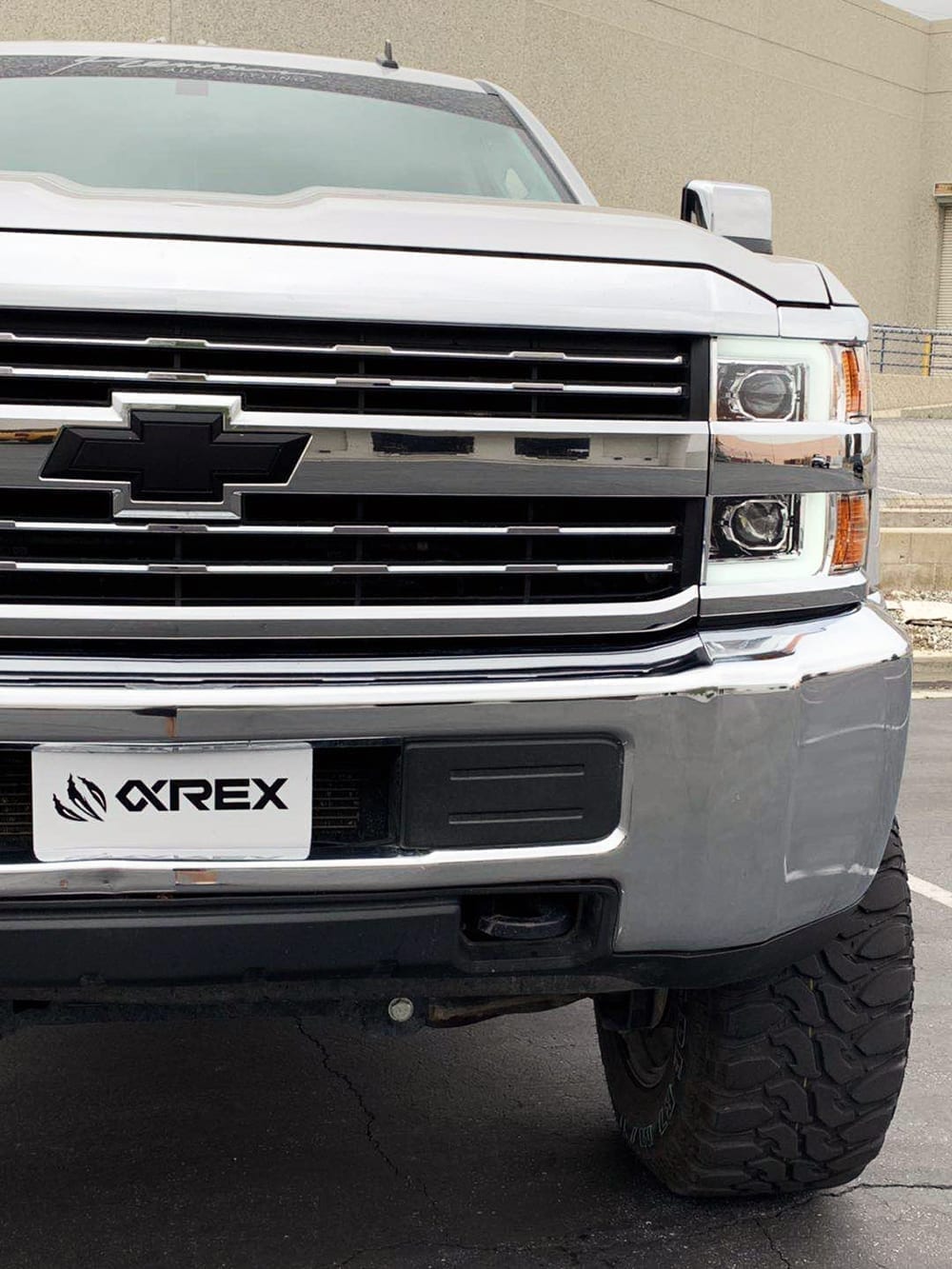 AlphaRex 15-19 Chevrolet Silverado 2500HD/3500HD PRO-Series Projector Headlights Jet Black
