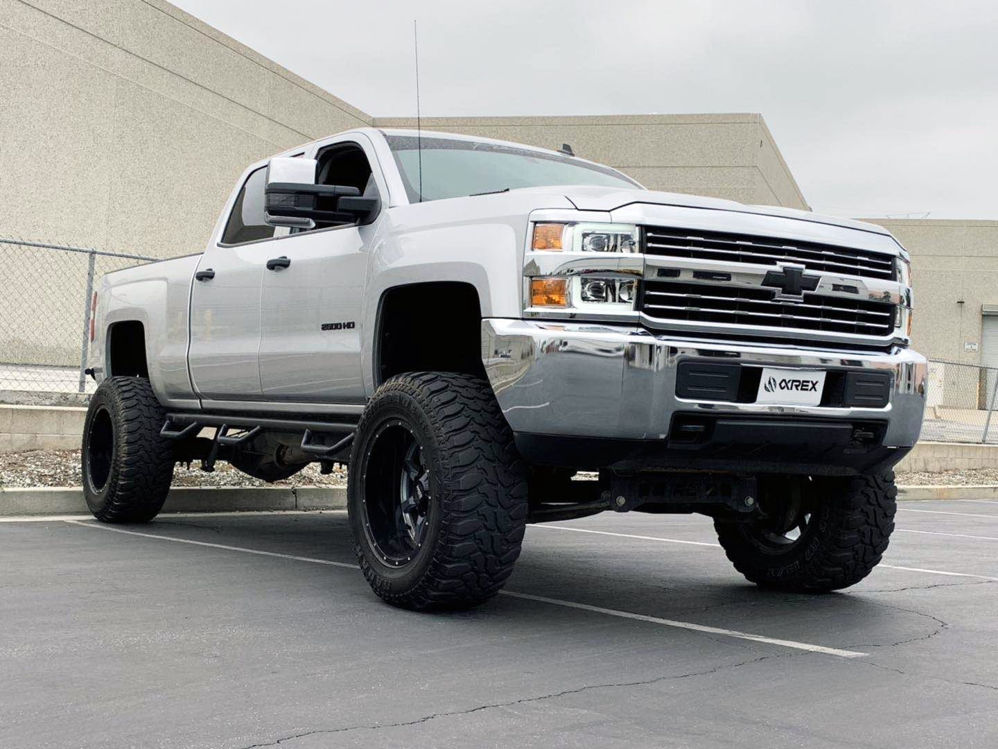 AlphaRex 15-19 Chevrolet Silverado 2500HD/3500HD PRO-Series Projector Headlights Jet Black