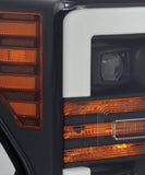 AlphaRex 17-19 Ford Super Duty PRO-Series Projector Headlights Black