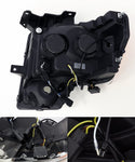 AlphaRex 09-14 Ford F-150 PRO-Series Projector Headlights Plank Style Black w/Activ Light/Seq Signal