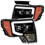 AlphaRex 09-14 Ford F150 PRO-Series Projector Headlights Jet Black