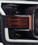 AlphaRex 18-20 Ford F-150 PRO-Series Proj Headlights Plank Style Matte Blk w/Activ Light/Seq Signal