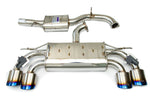 Invidia 18-21 Volkswagen Golf MK7.5 Valved Q300 Rolled Titanium Tip Cat-Back Exhaust