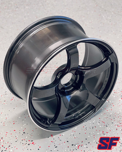 ADVAN TC4 18x9.5 +35 5x114.3 Racing Black Gunmetallic w. Ring