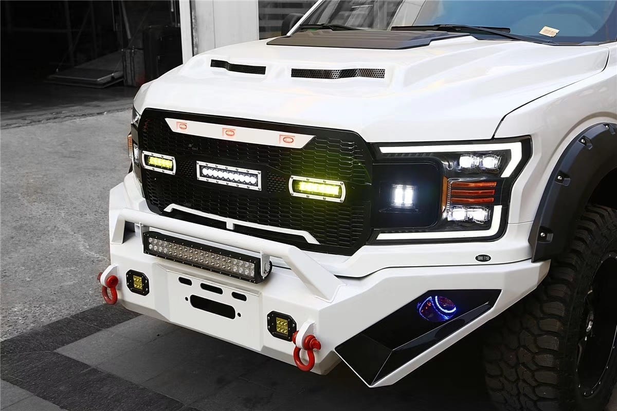 AlphaRex 18-20 Ford F150 NOVA-Series LED Projector Headlights Chrome