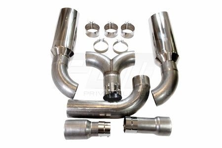 PLM 5" Dual Diesel Stack Kit with Slant Tips Universal Fit Chevy Ford Dodge Exhaust