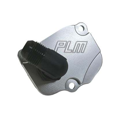 Precision Works Timing Chain Tensioner Cover Plate AN10 90 Degree Swivel Honda K-Series