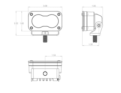 Baja Designs S2 Sport, Pair Work/Scene LED