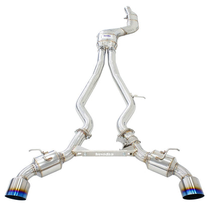 Invidia 2019+ Toyota Supra Dual N1 w/ Valve Rolled Black Tip Cat-back Exhaust