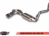AWE Tuning BMW F3X N20/N26 328i/428i Touring Edition Exhaust Quad Outlet - 80mm Chrome Silver Tips