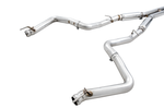AWE Tuning 2015+ Dodge Challenger 6.4L/6.2L Supercharged Track Edition Exhaust - Use Stock Tips