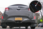 Rally Armor 12-18 Hyundai Veloster Black UR Mud Flap w/ Blue Logo