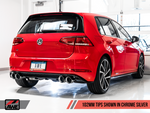 AWE Tuning Mk7 Golf R Track Edition Exhaust w/Chrome Silver Tips 102mm