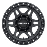 Method MR312 17x8.5 0mm Offset 8x6.5 130.81mm CB Matte Black Wheel