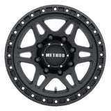 Method MR312 17x8.5 0mm Offset 8x6.5 130.81mm CB Matte Black Wheel