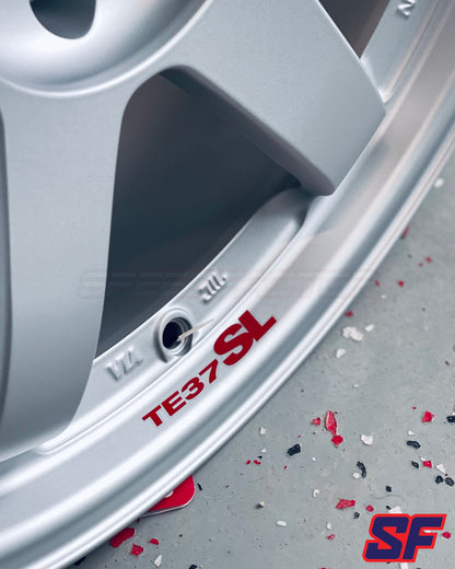 VOLK RACING TE37SL 18X9.5 +22 5X114.3 TITANIUM SILVER