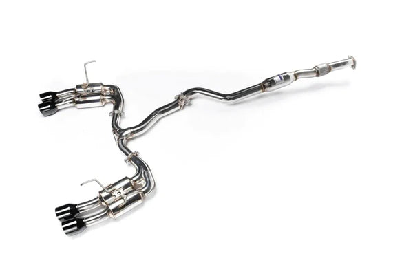 Invidia 2022+ Subaru WRX Gemini Single Layer Quad Black Tip Cat-Back Exhaust