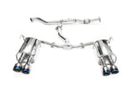 Invidia 15+ Subaru WRX/STI 4Dr Q300 Twin Outlet Rolled Titanium Burnt Quad Tip Cat-Back Exhaust