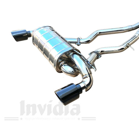 Invidia 2019+ Toyota Supra Q300 w/ Valve Single Layer Stainless Steel Tip Cat-back Exhaust